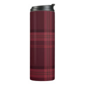 Tartan Muster Fabric Thermal Tumbler Thermosbecher (Nach links gedreht)