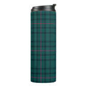 Tartan Muster Fabric Thermal Tumbler Thermosbecher (Nach links gedreht)
