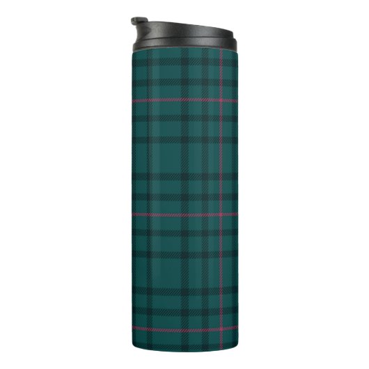 Tartan Muster Fabric Thermal Tumbler Thermosbecher (Nach rechts gedreht)