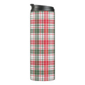 Tartan Muster Fabric Thermal Tumbler Thermosbecher (Nach rechts gedreht)