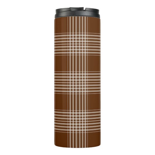 Tartan Muster Fabric Thermal Tumbler Thermosbecher (Rückseite)