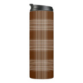 Tartan Muster Fabric Thermal Tumbler Thermosbecher (Nach rechts gedreht)