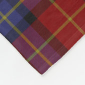Tartan-Muster Fleecedecke (Ecke)