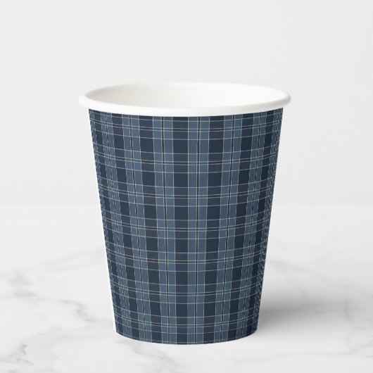 Tartan Muster Gewebe Campbell Paper Cups Pappbecher (Vorderseite)
