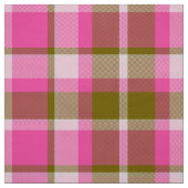 Tartan Muster Hot Pink and Olive ID210 Stoff (Muster)