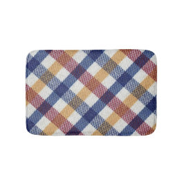 Tartan Muster in mehrfarbigen Farben Badematte