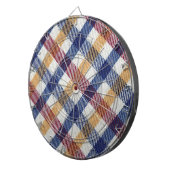 Tartan Muster in mehrfarbigen Farben Dartscheibe (Vorderseite rechts)