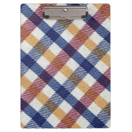 Tartan Muster in mehrfarbigen Farben Klemmbrett