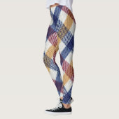 Tartan Muster in mehrfarbigen Farben Leggings (Links)