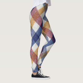Tartan Muster in mehrfarbigen Farben Leggings