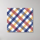 Tartan Muster in mehrfarbigen Farben Leinwanddruck (Vorderseite)