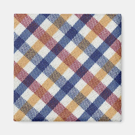 Tartan Muster in mehrfarbigen Farben Magnet