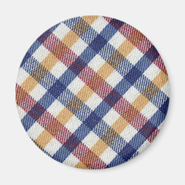 Tartan Muster in mehrfarbigen Farben Magnet