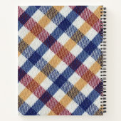 Tartan Muster in mehrfarbigen Farben Notizblock (Rückseite)