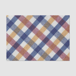 Tartan Muster in mehrfarbigen Farben Seidenpapier