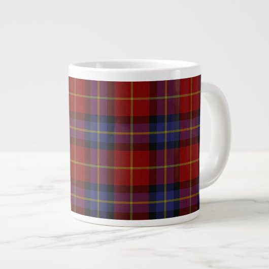 Tartan-Muster Jumbo-Tasse (Vorderseite Rechts)