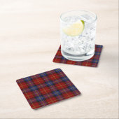 Tartan-Muster Rechteckiger Pappuntersetzer (Vor Ort)