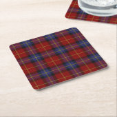 Tartan-Muster Rechteckiger Pappuntersetzer (angewinkelt)