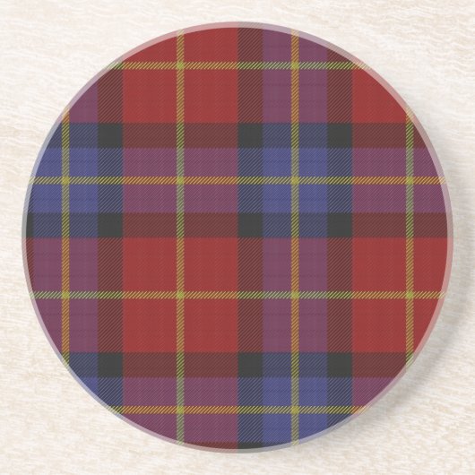 Tartan-Muster Sandstein Untersetzer (Vorne)