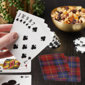 Tartan-Muster Spielkarten (In Situ)