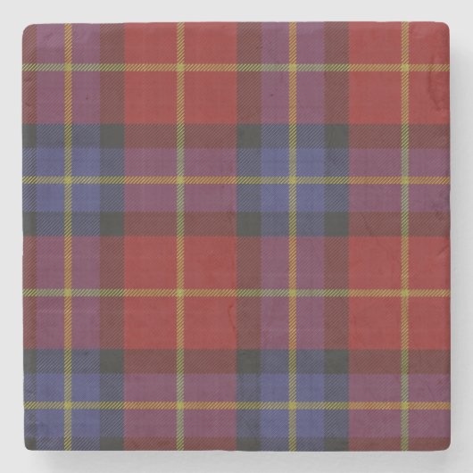 Tartan-Muster Steinuntersetzer (Vorderseite)