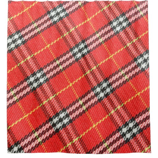 Tartan-Muster / Textur als Hintergrund Duschvorhang (Vorderseite)