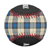 Tartan-Muster - traditionelles blaues Beige Baseball (Vorderseite)