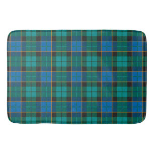 Tartan-Muster - traditionelles blaues Grün Badematte