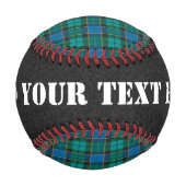 Tartan-Muster - traditionelles blaues Grün Baseball (Rückseite)
