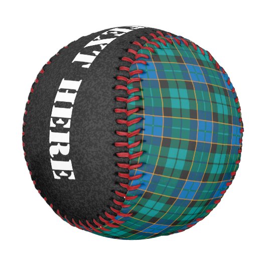 Tartan-Muster - traditionelles blaues Grün Baseball (Schrägansicht)