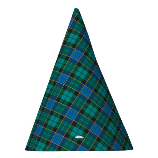 Tartan-Muster - traditionelles blaues Grün Partyhütchen (Rechts)