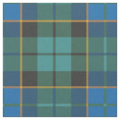 Tartan-Muster - traditionelles blaues Grün Stoff (Nahaufnahme)