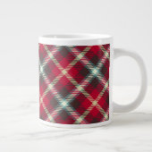 Tartan Muster Weihnachten Kariert 20oz Kaffee Jumbo-Tasse (Rechts)