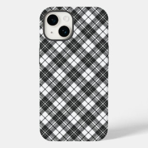 Tartan Musterferien Weihnachten Schwarz-weiß Case-Mate iPhone 14 Hülle