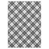 Tartan Musterferien Weihnachten Schwarz-weiß Tischdecke (Vorderseite)