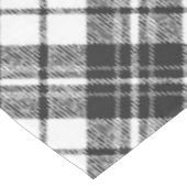 Tartan Musterferien Weihnachten Schwarz-weiß Tischdecke (Schrägansicht)