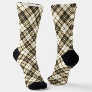 Tartan Musterferien Weihnachtsbraun Socken