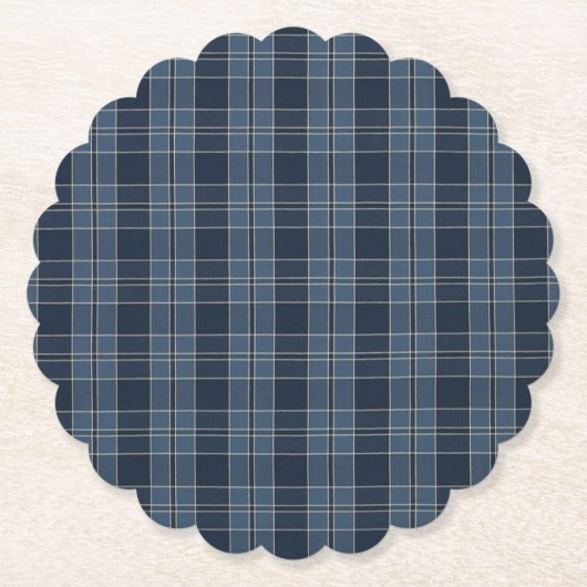 Tartan-Mustergewebe Campbell Paper Untersetzer (Vorderseite)
