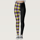 Tartan, nicht binär leggings (Vorderseite)