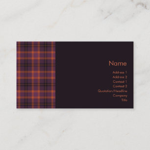 Tartan-Nr. 0011 Visitenkarte