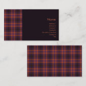 Tartan-Nr. 0011 Visitenkarte (Vorne/Hinten)