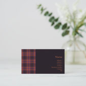 Tartan-Nr. 0011 Visitenkarte (Stehend Vorderseite)