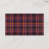 Tartan-Nr. 0011 Visitenkarte (Rückseite)