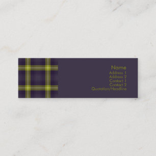 Tartan-Nr. 0020 Mini Visitenkarte