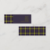 Tartan-Nr. 0020 Mini Visitenkarte (Vorne/Hinten)