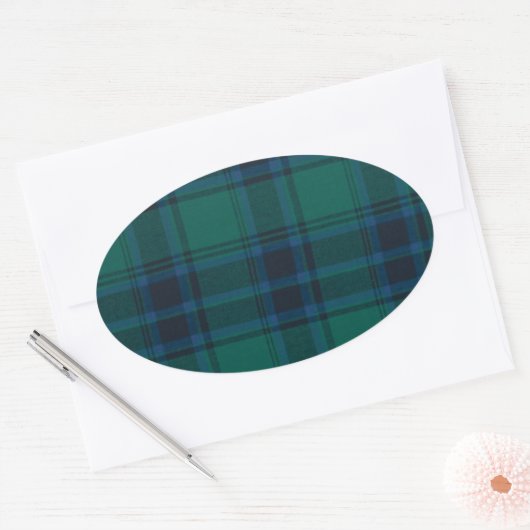 Tartan Oval Stickers (Umschlag)