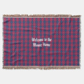 Tartan - Patriotic - Red Blue White Stars Decke (Vorderseite)