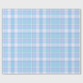 Tartan Pattern12 Sky Blue ID210 Geschenkpapier (Flach)