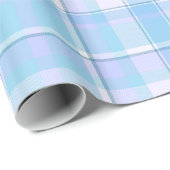 Tartan Pattern12 Sky Blue ID210 Geschenkpapier (Rolleneckpunkt)