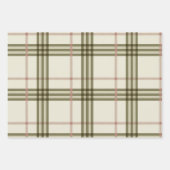 Tartan Pattern Blue Pink Green Weihnachtsgeschenk Geschenkpapier Set (Vorderseite 3)